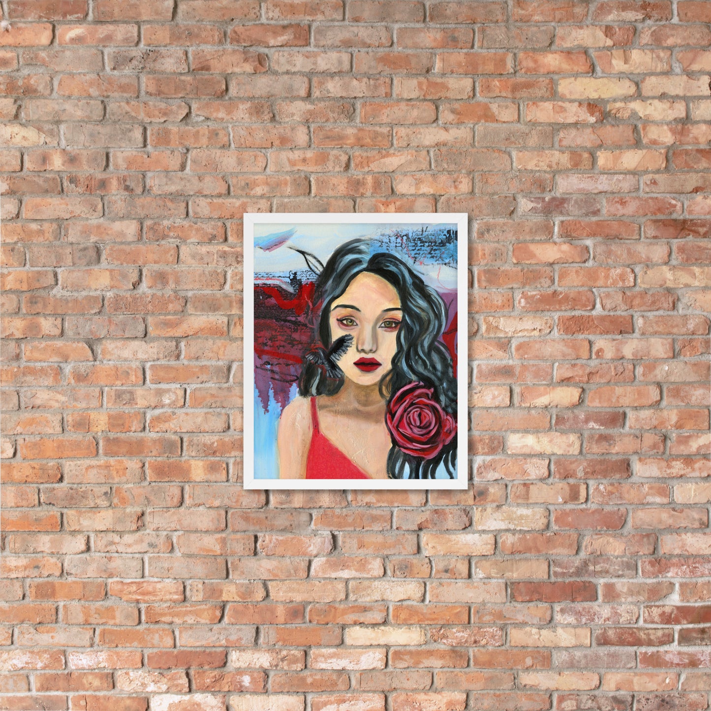 Crow Woman Framed Print