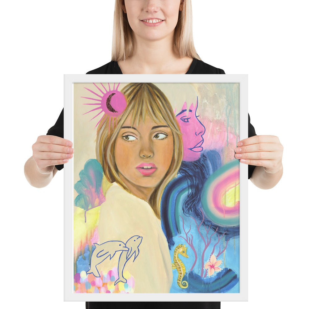 Sea Woman Framed Print