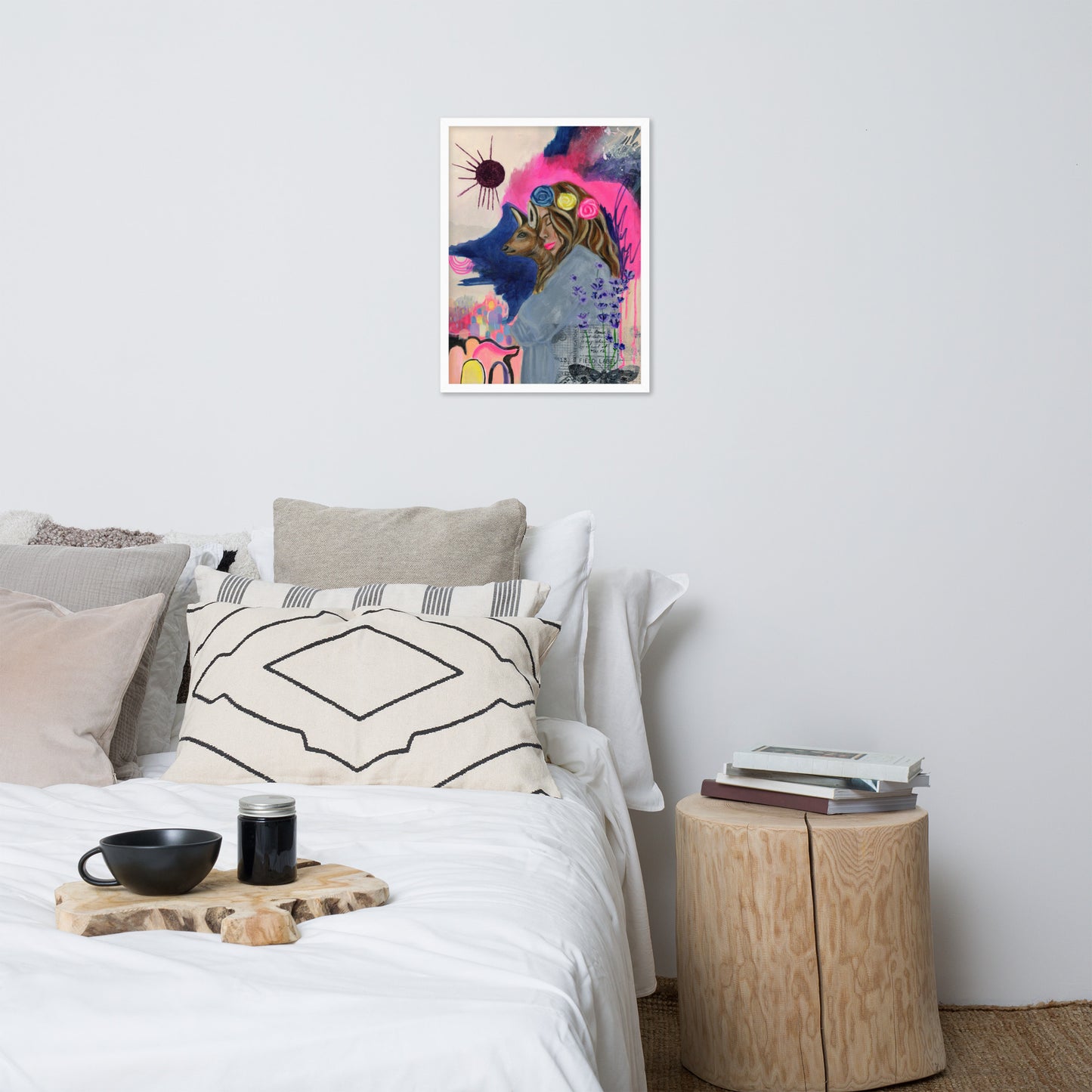 Deer Woman Framed Print