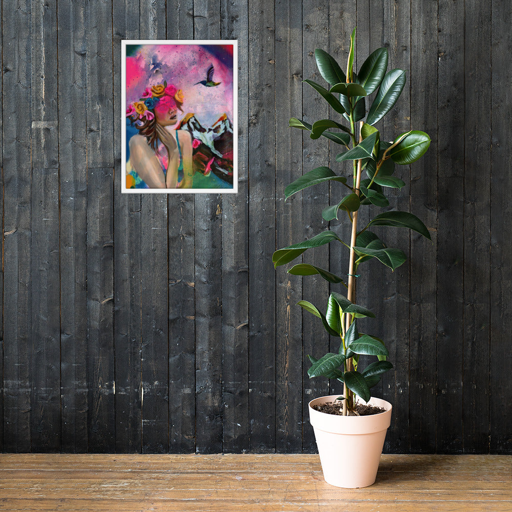 Humming my Life Away Framed Print
