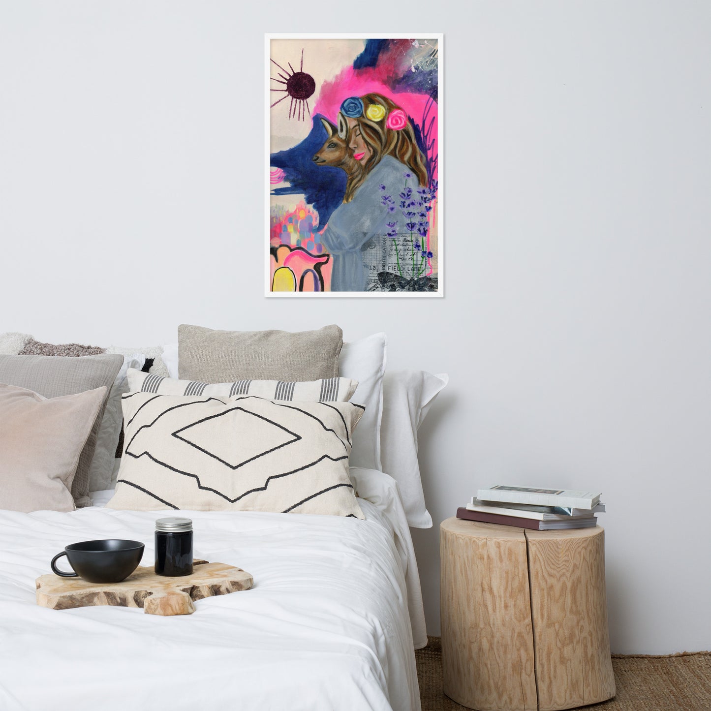 Deer Woman Framed Print