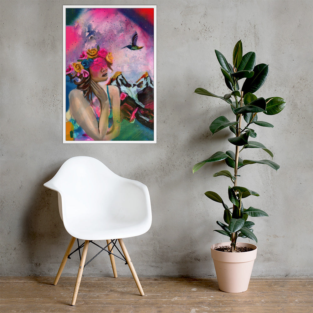 Humming my Life Away Framed Print