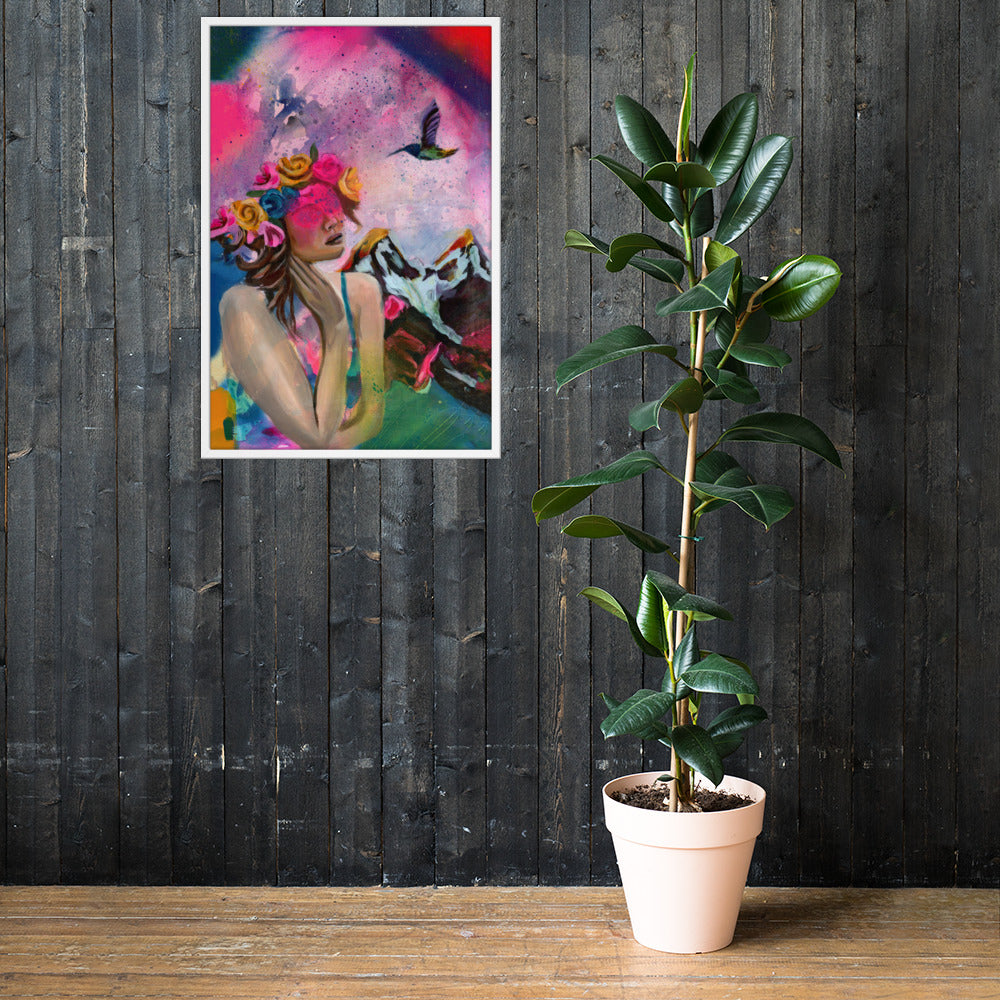 Humming my Life Away Framed Print