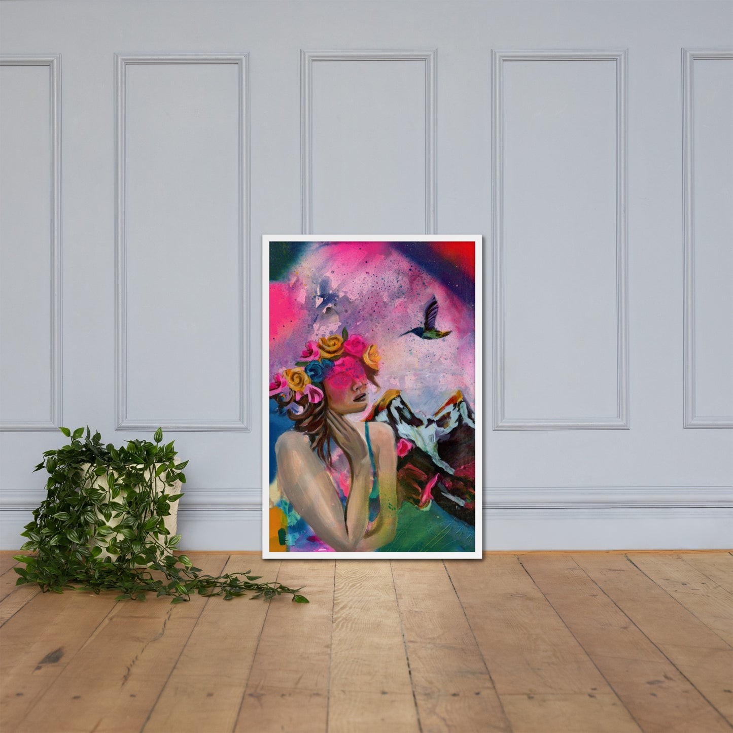 Humming my Life Away Framed Print