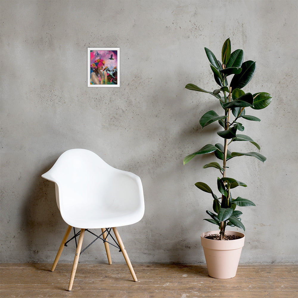 Humming my Life Away Framed Print