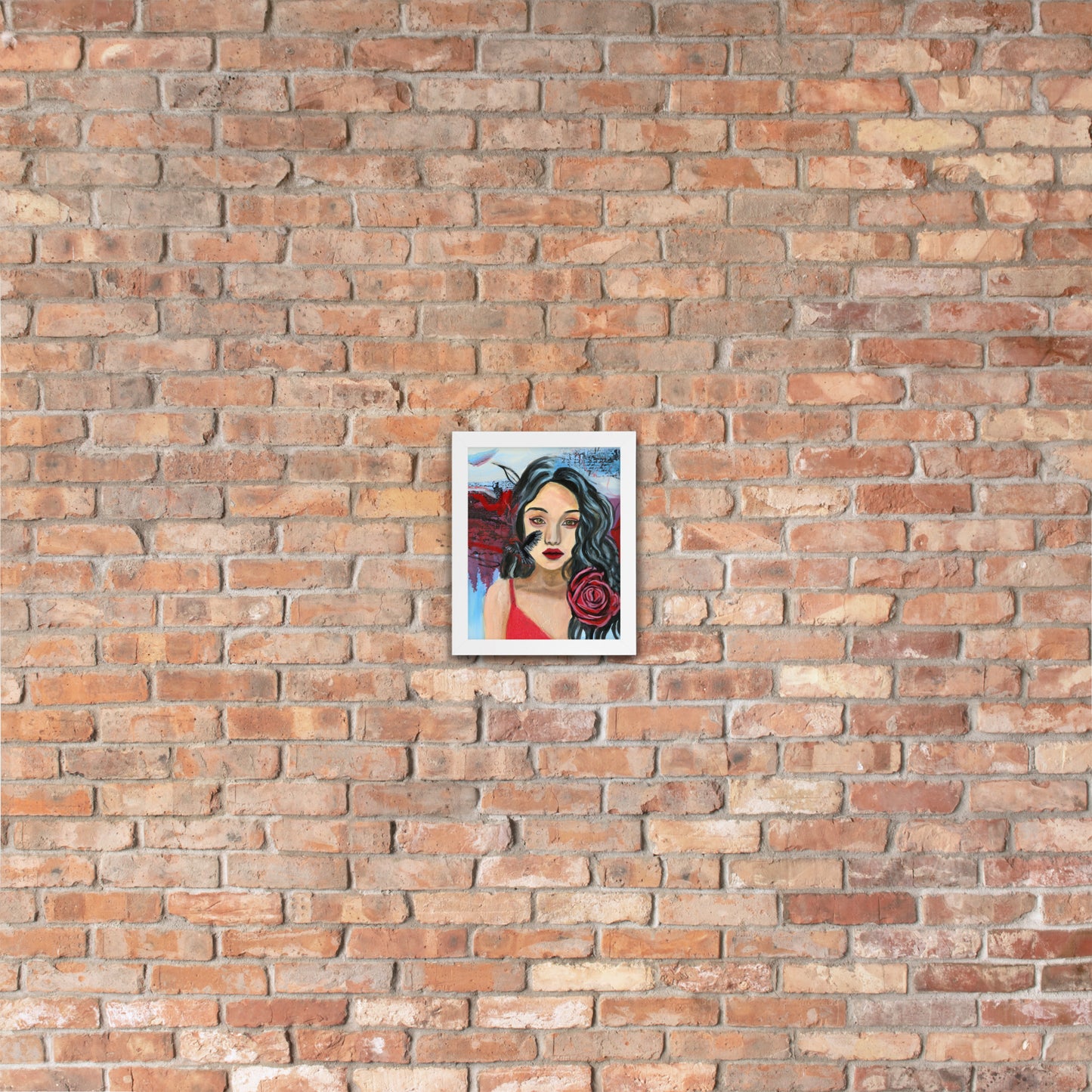 Crow Woman Framed Print