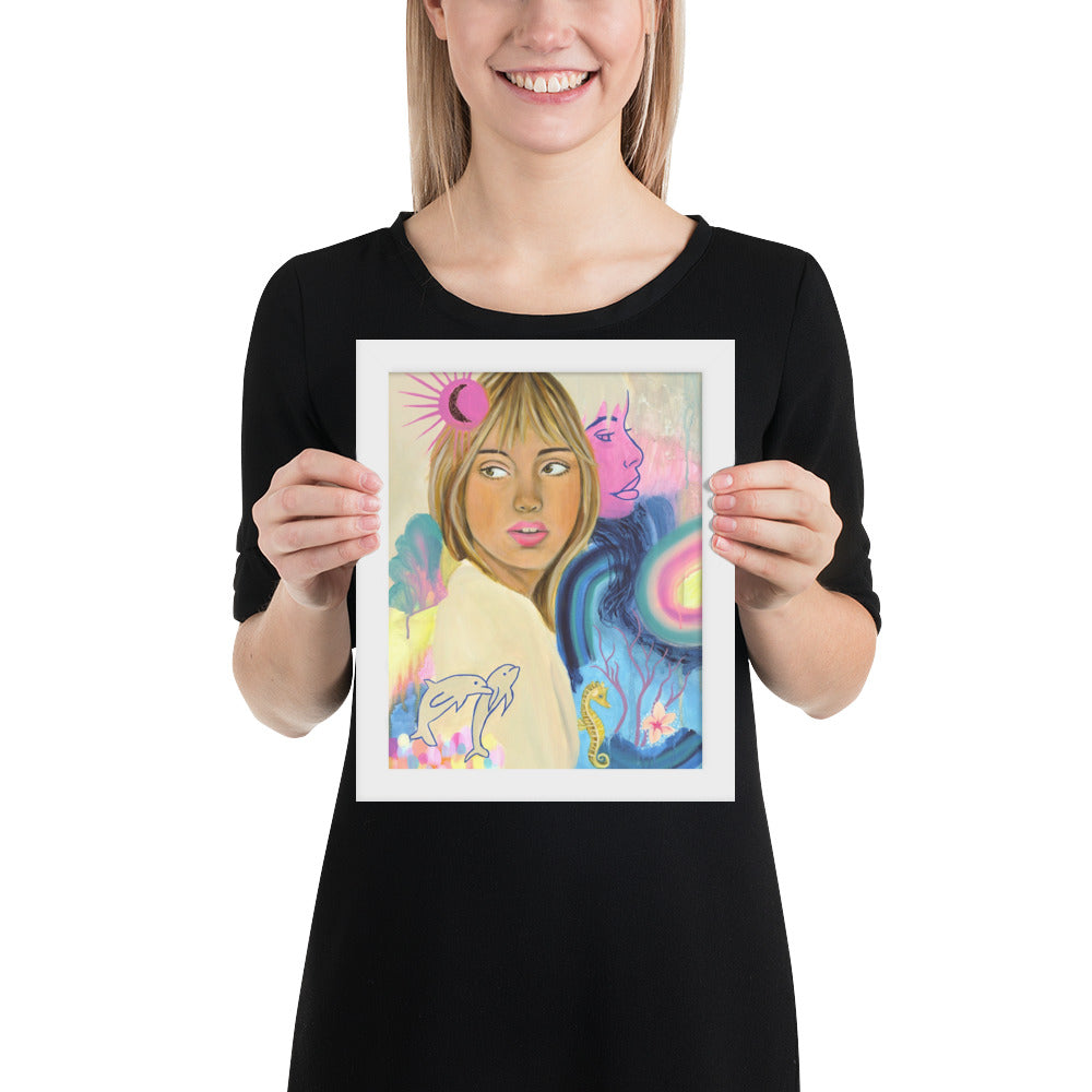 Sea Woman Framed Print