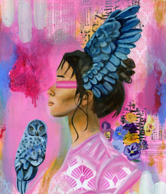 Owl Dreams Are within Reach 20x24