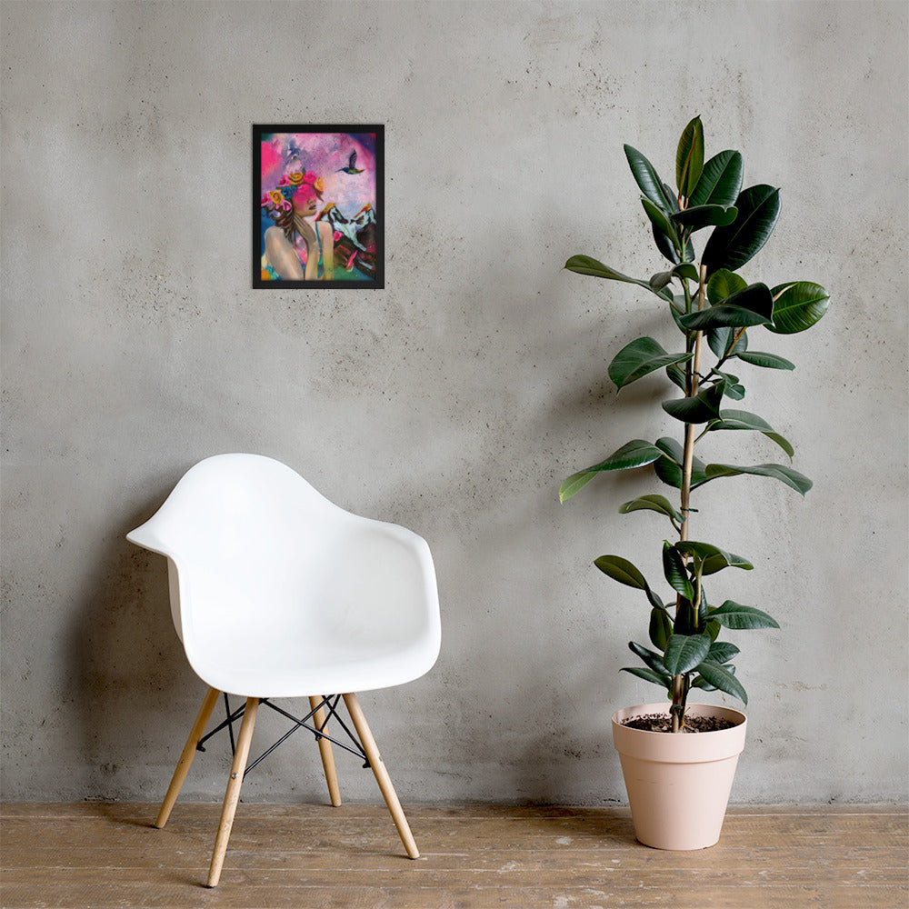 Humming my Life Away Framed Print