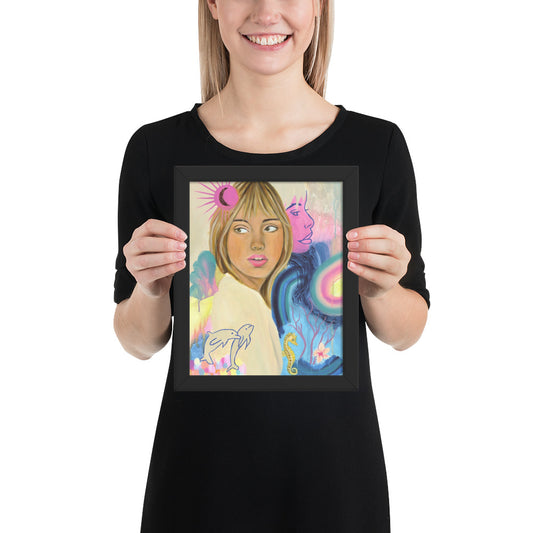 Sea Woman Framed Print