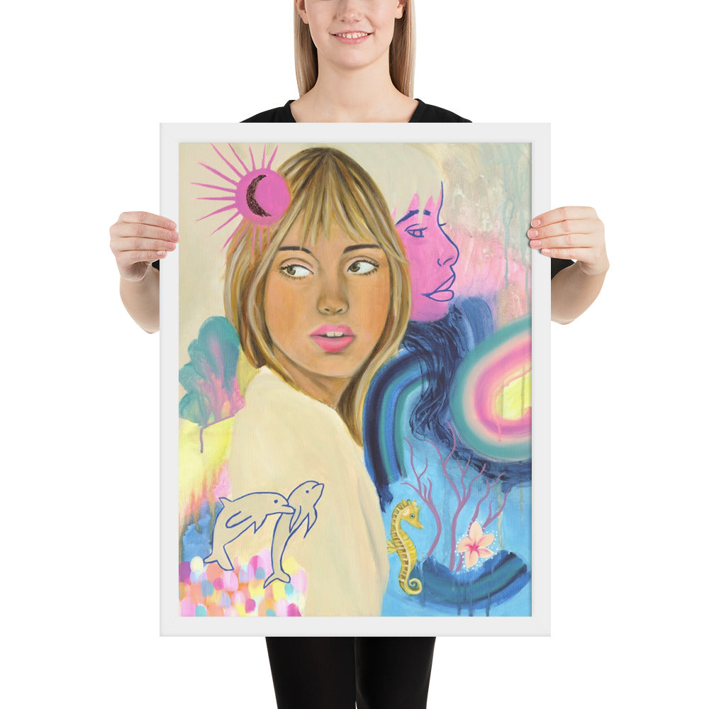 Sea Woman Framed Print