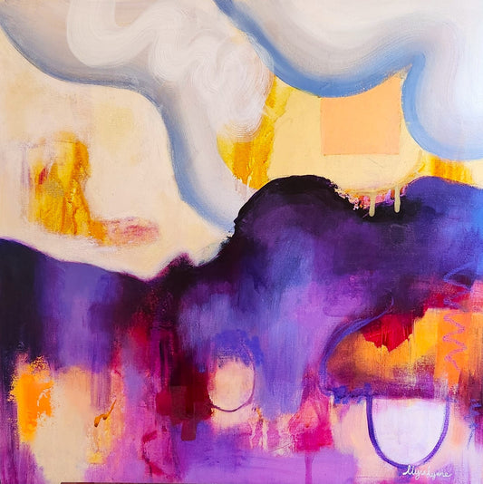 Purple Escape 24x24