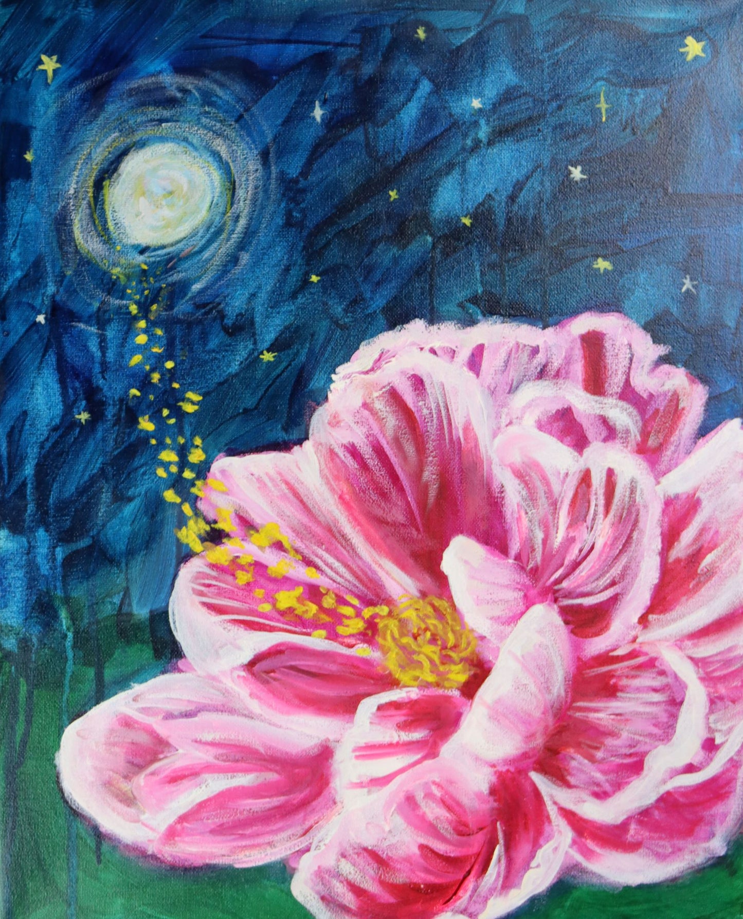 Midnight Flower - Oil - 16x20