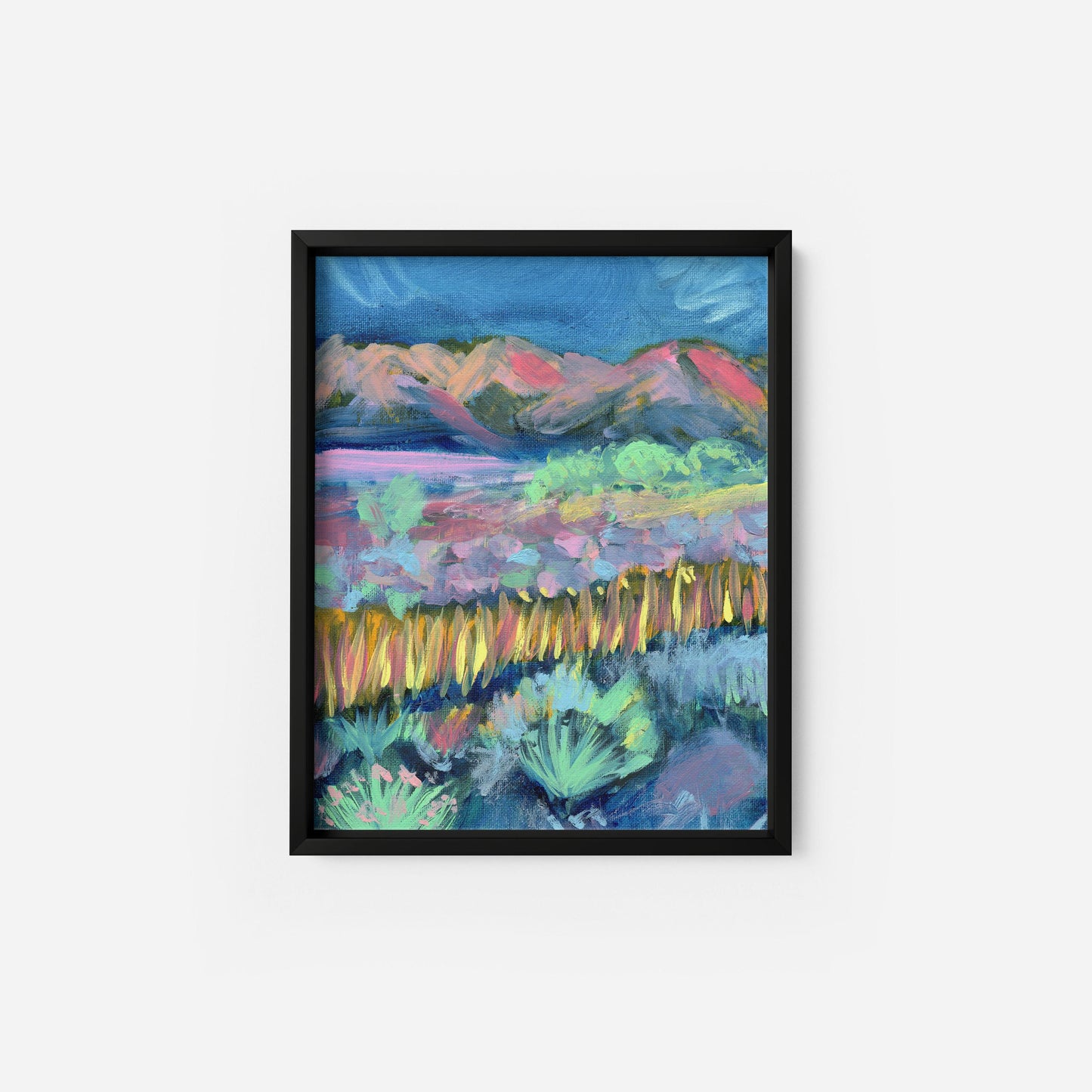 Fluorescent Landscape - Oil - 9x12