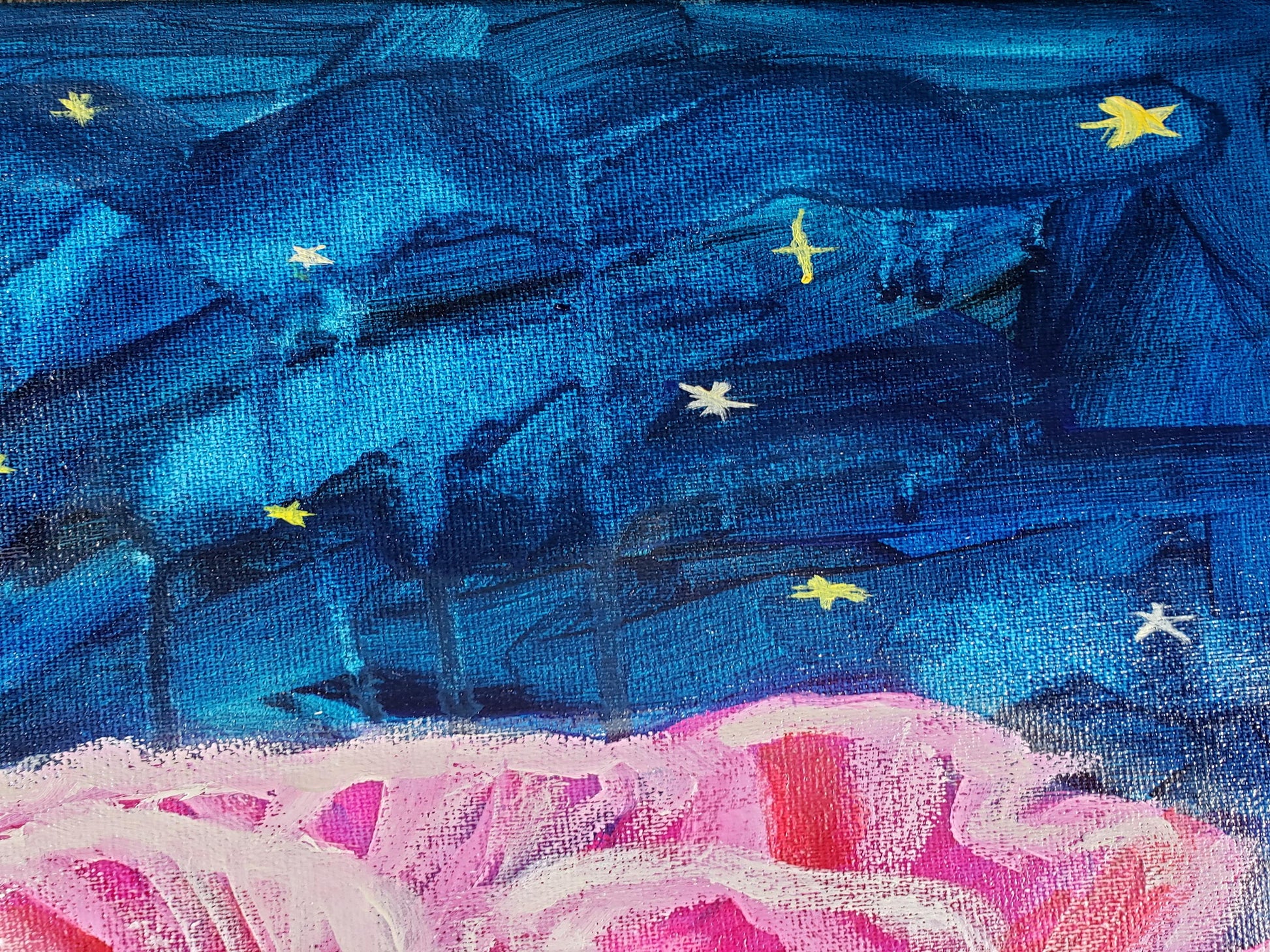 Minnesota oil painter detail shot