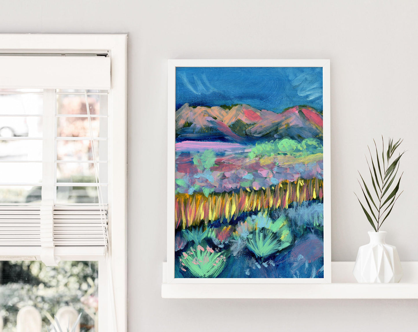 Fluorescent Landscape - Oil - 9x12