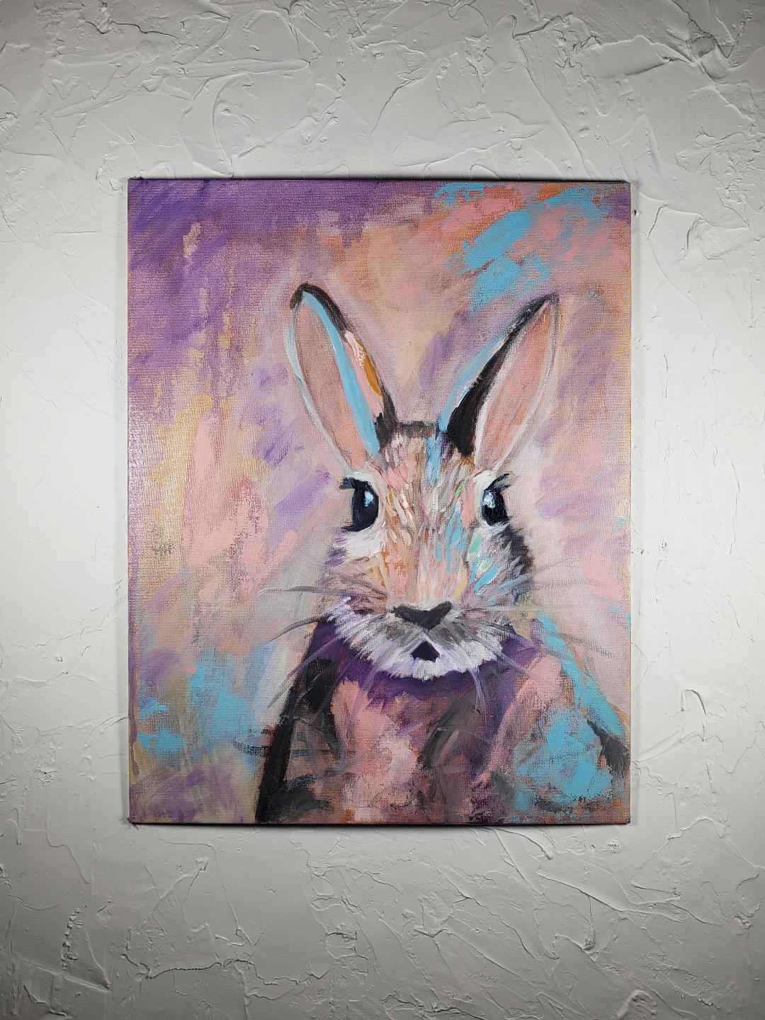 Bunny Oil Painting